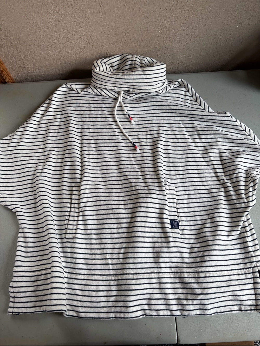 Joules Navy & White Striped Knit Top